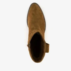 Harper Suede dames western enkellaarsjes met hak Online