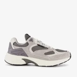 Tommy Hilfiger Suede heren dad sneakers grijs Discount