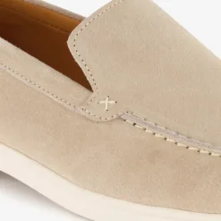 Van Beers Suede heren instappers beige Sale