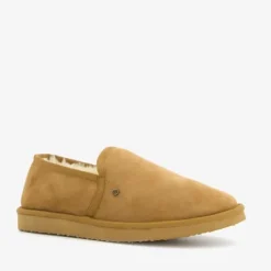 Hush Puppies Suede pantoffels met merino wol Online
