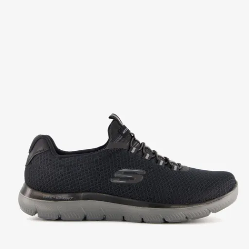 Skechers Summits heren sneakers wide fit zwart Sale