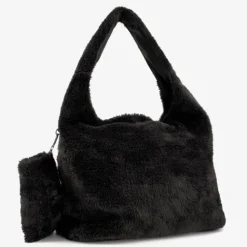 Renato Lucci Teddy dames tas met portemonnee zwart Outlet