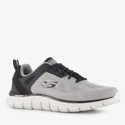 Skechers Track Ripkent heren sneakers grijs zwart Outlet