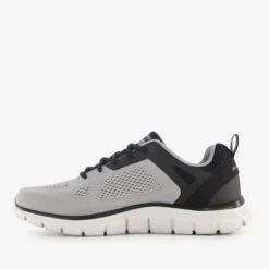 Skechers Track Ripkent heren sneakers grijs zwart Outlet