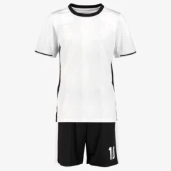 Dutchy Tweedelige kinder sport set wit zwart New