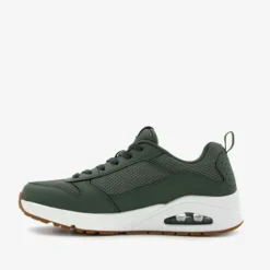 Skechers Uno - Fastime heren sneakers groen Clearance