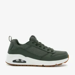 Skechers Uno - Fastime heren sneakers groen Clearance