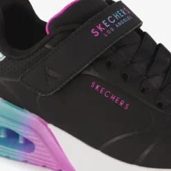 Skechers Uno Lite 2.0 meisjes sneakers zwart roze Outlet