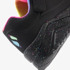 Skechers Uno Lite Rainbow Specks meisjes sneakers zwart Hot