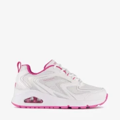 Skechers Uno meisjes sneakers met airzool wit Discount