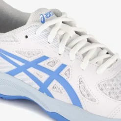 Asics Upcourt 6 dames zaalschoenen wit blauw Outlet