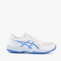 Asics Upcourt 6 dames zaalschoenen wit blauw Outlet