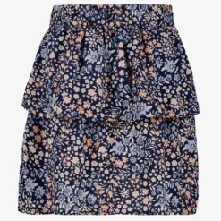 Name it Vinaya meisjes rok met bloemen blauw Hot