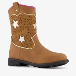 Blue Box Western laarzen met sterren cognac New