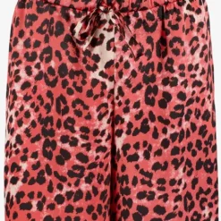 TwoDay Wijde dames broek met panterprint roze Sale