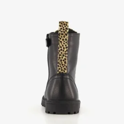Blue Box Zwarte meisjes veterboots gouden studs Best